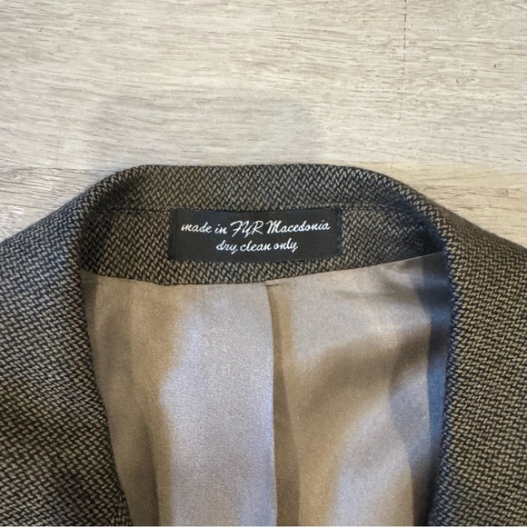 Gianfranco Ruffini Men's Sport Coat 40S 100% Wool Brown Tweed Knit - Picture 2 of 9